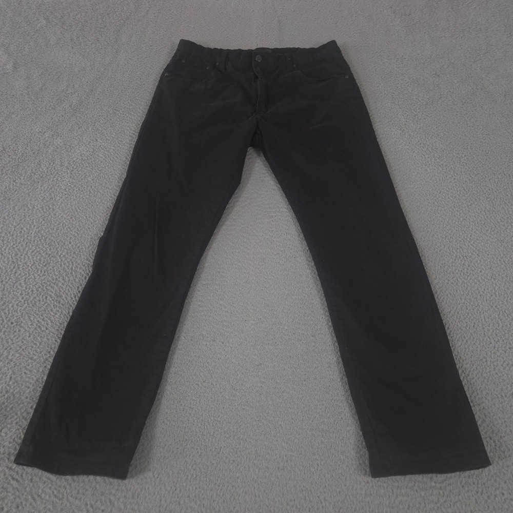 Steve's Jeans Jeans Mens 36x32 Black Straight Leg Stretch Cotton Twill Denim